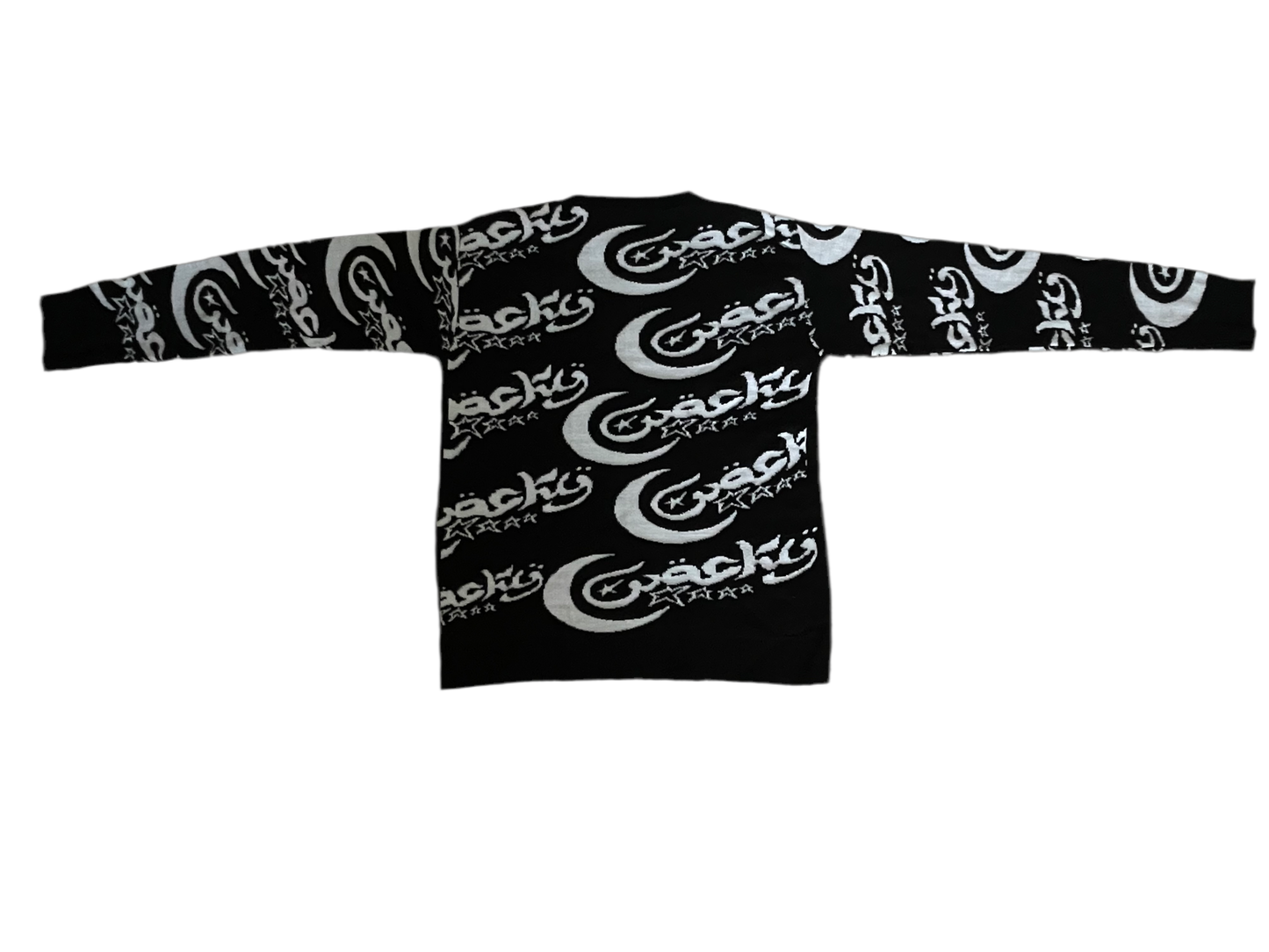 WOCKY Allover Logo Sweater Black