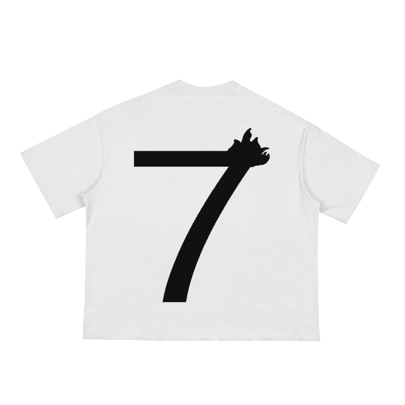 Haloboy Blue Jack Boxy Tee White