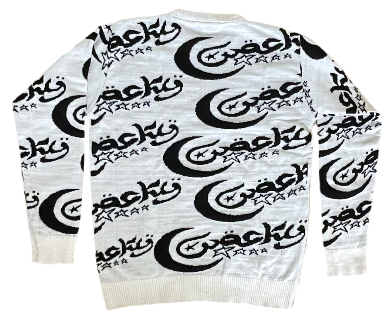 WOCKY Allover Logo Sweater White