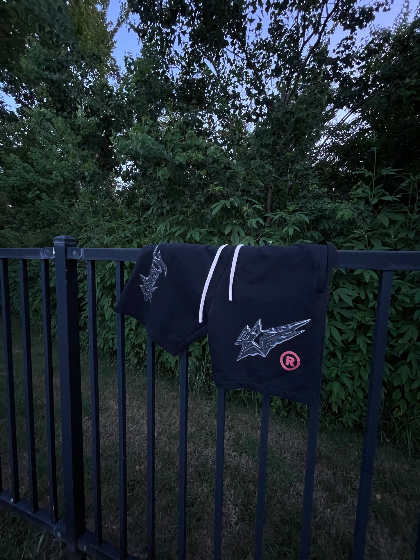 Haloboy Black Cotton Shorts